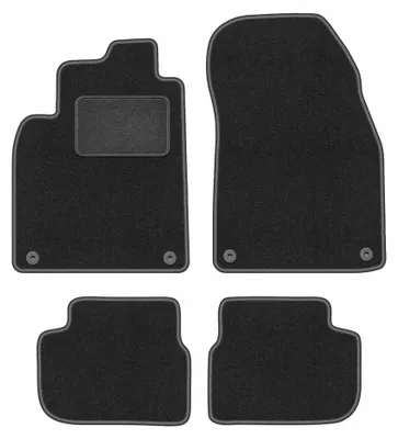 Immagine prodotto di Tappetini in moquette per Saab 9-3 II 2002-2014 (cabrio) – set 4 pezzi, grigio grafite, su misura – Wielganizator LUX