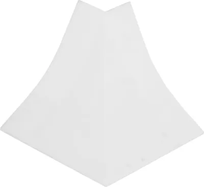 Produktbild von HOLZBRINK Außenecke passend zum Dekor Ihrer Abschlussleiste Weiß Außenkante PVC Küchenabschlussleiste 23x23 mm