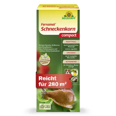 Produktbild von Neudorff Ferramol Schneckenkorn compact 700g für 280m² gegen Nacktschnecken Weinbergschnecken