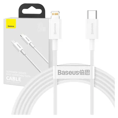 Produktbild von Baseus Superior Series Kabel USB-C auf Lightning, 20W, PD, 2m (weiß)