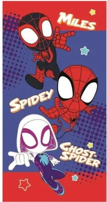 Immagine prodotto di Telo mare Spidey and Friends - 70x140 cm, 100% poliestere per una giornata perfetta in spiaggia