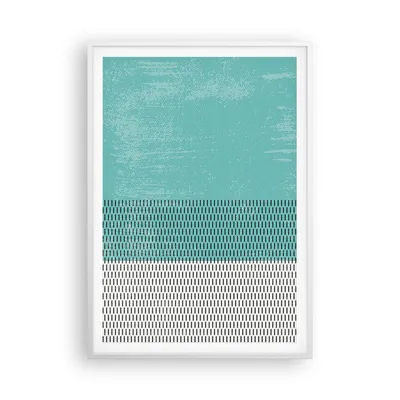 Produktbild von Gerahmtes Poster - Weißer Rahmen - Abstraktion Modern Striche - 70x100 cm - Wand Bild - Wanddeko - Wandbilder - Kunstposter - Wandposter - Bilderrahmen - Bilder - Kunstdruck - P2WPA70x100-4639