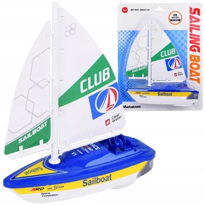 Produktbild von Farbenfrohes, batteriebetriebenes Segelboot ZA5234
