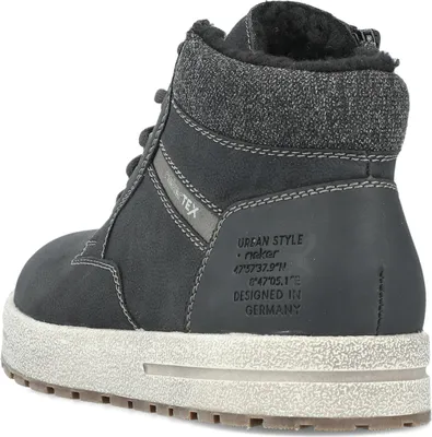 Produktbild von Rieker Herren High Top Sneaker Schnürboots Warmfutter Stiefelette 30741, Größe:41 EU, Farbe:Schwarz