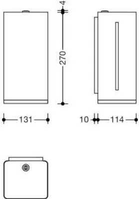 Produktbild von HEWI 805.06.135 98 SENSORIC Desinfektionsmittelspender