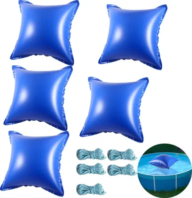 Produktbild von Ikodm Poolkissen 120x120cm | Winterkissen für Pool | Luftkissen Poolabdeckung Quadratisch | Frostbeständig bis -25°C | PVC Material | 5 Stück