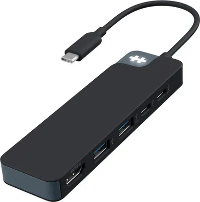 Obrázek produktu pro HYPER HD4101BKGL, USB typu C, 100 W, Černá, HDMI, USB 3.2 Gen 1 (3.1 Gen 1) Type-A, USB typu C, USB, MacOS