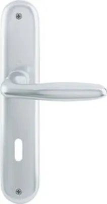 Produktbild von Hoppe Verona  Langschildgarnitur Aluminium F2 Neusilber 1510/273P, PZ Profilzylinder