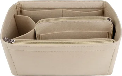 Produktbild von Tas Organizer aus Filz - Beigefarben - Große Größe - Mit mehreren Fächern