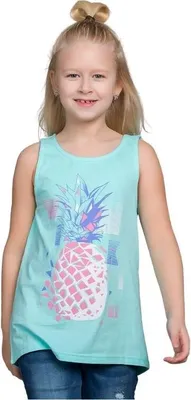 Produktbild von Mädchen Tanktop Ananas  - Mint - 164