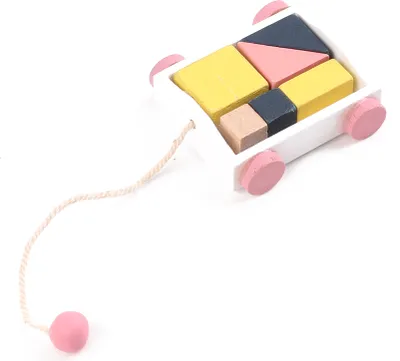 Produktbild von Puppenhaus Spielzeug | Mini Bausteine im Wagen