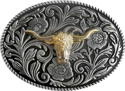 Produktbild von Western Buckle Gürtelschnalle Biker Cowboy »GS-433« Stierkopf