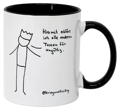 Immagine prodotto di Tasse »Con la presente, dichiaro nulle tutte le altre tasse.«