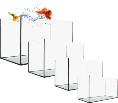 Produktbild von Aquarium Becken Rechteckig Glas Aquariumbecken Mini Aquarium Salzwasseraquarium Nano Aquarium Glasbecken Glasaquarium Aufzuchtbecken 30x20x20
