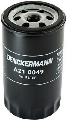 Produktbild von Ölfilter DENCKERMANN A210049 Anschraubfilter für AUDI 80 Limousine (8C2, B4) 80 Avant (8C5, B4)