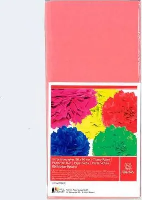 Produktbild von Blumenseide 5 Bögen 50x70cm rosa