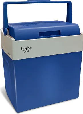 Produktbild von Briebe CF1153BLU Tragbare Elektrische Kühlbox, 28 Liter, 12V für Auto und 220V Blau
