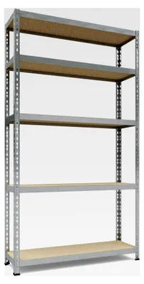 Produktbild von Schwerlastregal für Akten und Ordner 180x100x30 cm 150 kg