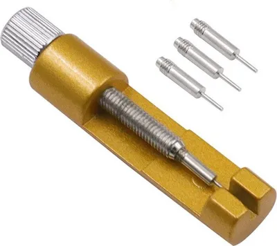Produktbild von Stiftausdrücker Uhren Armbandkürzer Stiftaustreiber Glieder Entferner Werkzeug Gold
