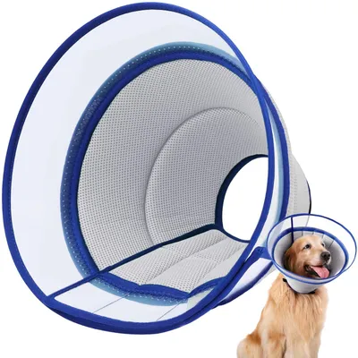 Imagen del producto de Collar para perros Solidchoice, suave, protector contra lamidos, transpirable, ajustable, ligero y con excelente protección