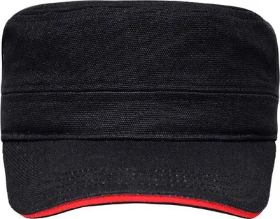 Produktbild von Military Sandwich Cap black/red, Gr. one size