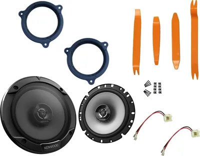 Produktbild von Kenwood Lautsprecher Set für Dacia Dokker Baujahr  2012 - 2021 Tür vorne Ausbaubügel 300 Watt