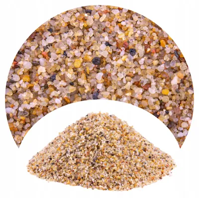 Obrázek produktu pro Štěrk do akvária, akvarijní štěrk Bursztynowy, přírodní křemičitý substrát, zrnitost 0,8-1,6 mm, 2 kg