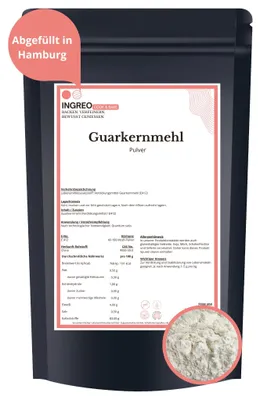 Produktbild von Guarkernmehl - Guar Gum Pulver (4-100 Mesh) – 1kg