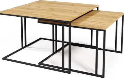 Obrázok produktu pre FURNLUX Konferenčný stolík Astro Orange 76 cm / Hlavná farba: béžová / Rozmery: 76 x 50 x 76 cm