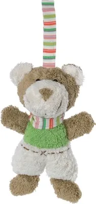 Produktbild von sigikid - 48530 - Natural Love, Rasselbär, 21cm, Baumwolle/Schafwolle