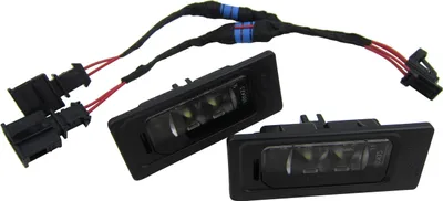 Zdjęcie produktu dla 2x oryginalne oświetlenie tablicy rejestracyjnej LED Skoda Kabel adaptera połączenia CanBus #3AF