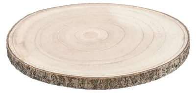 Productafbeelding van Boomschijf plank - Houten schijf - Decoratief gebruik - Uniek natuurproduct - Ø 23-26 cm - Natuurlijk hout