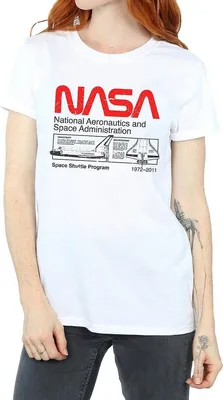 Immagine prodotto di NASA - Maglietta "Space Shuttle" da donna BI828 (XL) (Bianco)