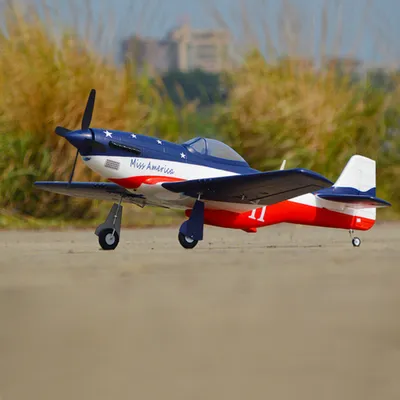 Produktbild von HOOKLL P51 Miss America 1200mm Spannweite EPO RC Flugzeug Warbird Fighter KIT Version, Ohne Sender