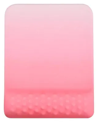Immagine prodotto di Tappetino per mouse con poggiapolsi ergonomico, imbottitura in gel, colore rosa, dimensioni 247x188x20 mm, resistente all'acqua, antiscivolo