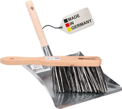 Produktbild von BawiTec Kehrgarnitur Ossi-Blitz Set und Handfeger Kehrschaufel Kehrset Kehrblech