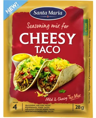Produktbild von Santa Maria Cheesy Taco Gewürzmischung 28 g – Würzige Käse-Taco-Mischung