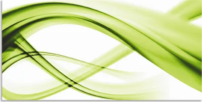 Produktbild von ARTland Wandbild Alu für Innen & Outdoor Abstrakte Komposition (grün) Größe: 100x50 cm