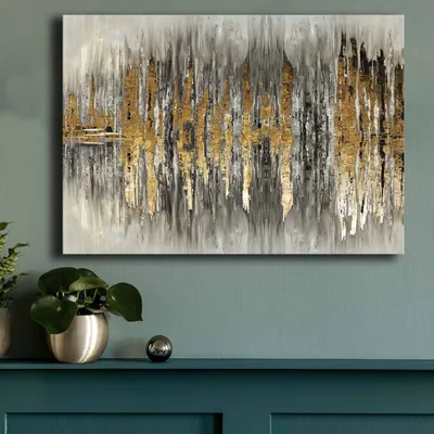 Image de Wallity, 70100GSC-019, Peinture décorative sur toile, Multicolore, 100 % TOILE, 70 x 100 cm