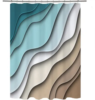 Imagen del producto de Cortina de ducha de color, 180 cm x 200 cm