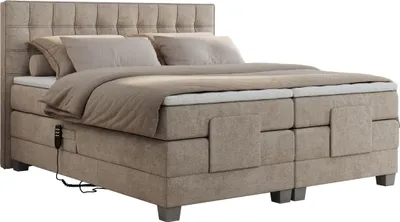 Produktbild von Boxspringbett mit Motor, elektrisch - Elektro - 180x200cm - Beige - H3