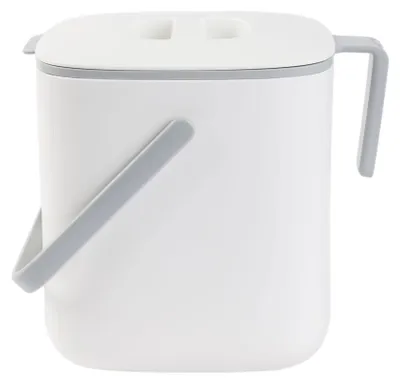 Image de Omgoods - Poubelle de compostage pour la cuisine avec poignées - 2,6 litres