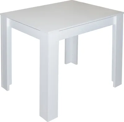 Produktbild von Esstisch >Pit< in weiß matt - 80x75x60cm (BxHxT)