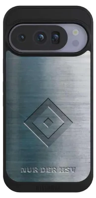 Produktbild von NIVOCASE Handyhülle für Google Pixel 10 Pro Hülle NIVOpure Case Schwarz HSV Hamburger SV Metallic Look