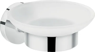 Produktbild von hansgrohe Logis UNIVERSAL Seifenschale, chrom/mattglas, 41715000