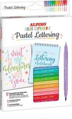 Produktbild von Alpino Farberlebnis Mit Dem Pastell-lettering-kit Durchsichtig  Durchsichtig One Size