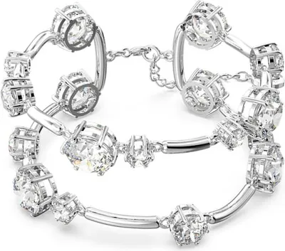 Produktbild von Swarovski Constella Armreif, Gemischte Rundschliffe, Weiß, R