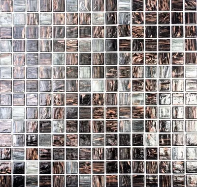 Produktbild von Mosaikfliese Glas Goldensilk dunkelgrau Wandfliesen Badfliese Duschrückwand Fliesenspiegel MOS54-0108_f | 10 Mosaikmatten