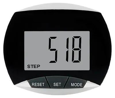 Produktbild von 3D Schrittzähler und Fitness Tracker – Kalorienzähler mit Gürtelclip, LCD-Display, Ideal zum Gehen und Fitnessübungen