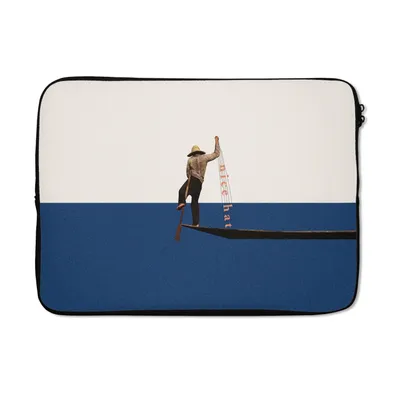 Produktbild von MuchoWow® Laptop Hülle 13 Zoll Frau - Komplimente - Abstrakt Laptoptasche - Laptophülle - Sleeve - Rundumschutz